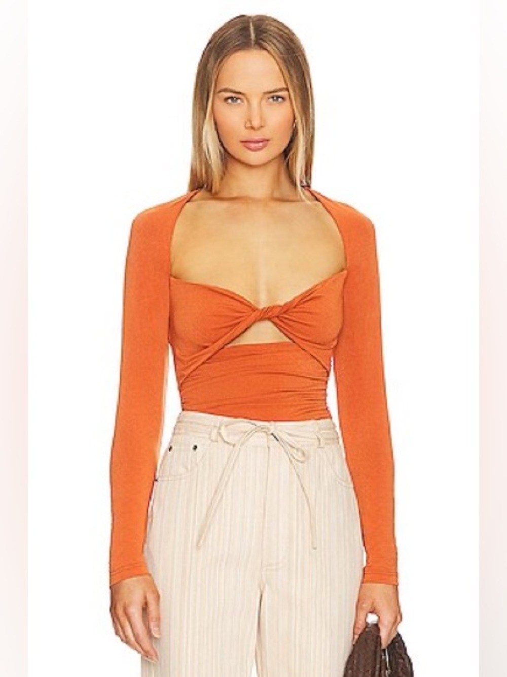 NWT SIGNIFICANT OTHER Revolve Posie Top Long Sleeve Shirt Size 10
